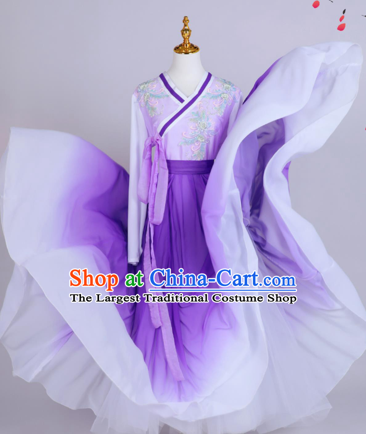 Ethnic Korean Dance Costume Performance Dance Dress Long Skirt Hanbok Female Group Performance Costume