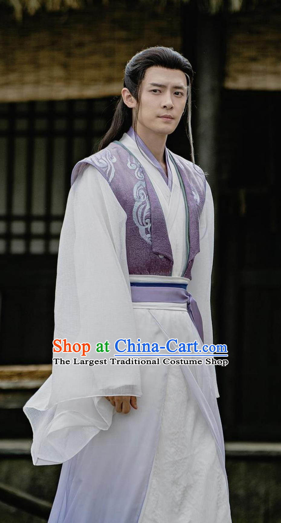 Chinese Drama Sword and Fairy Xian Qing Clothing Traditional Hanfu Ancient Kung Fu Master Costume Complete Set