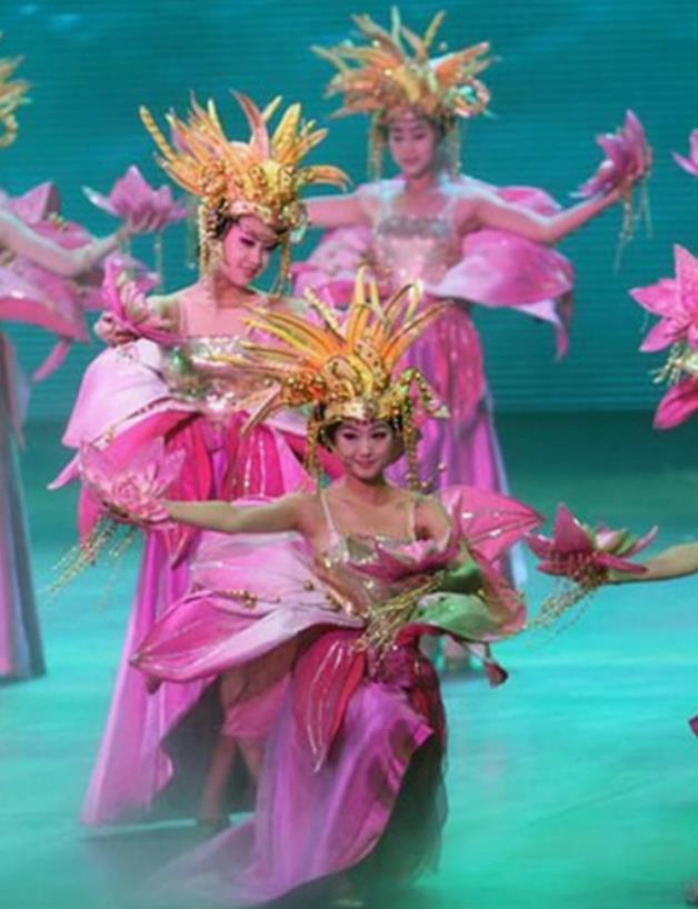 Opening Performance Costume Song And Dance Gala Lotus Petal Dress Commercial Tour Stage Performance Clothing