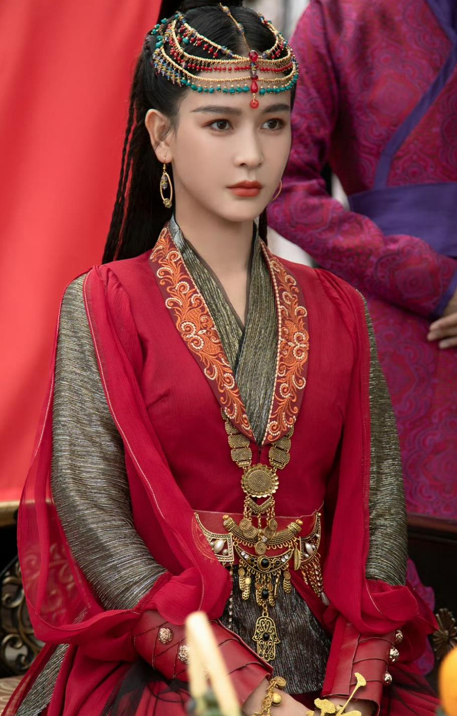 TV Series Fateful Love Princess Chu Fei Yan Red Dress Chinese Traditional Ethnic Clothing Ancient Palace Lady Costume