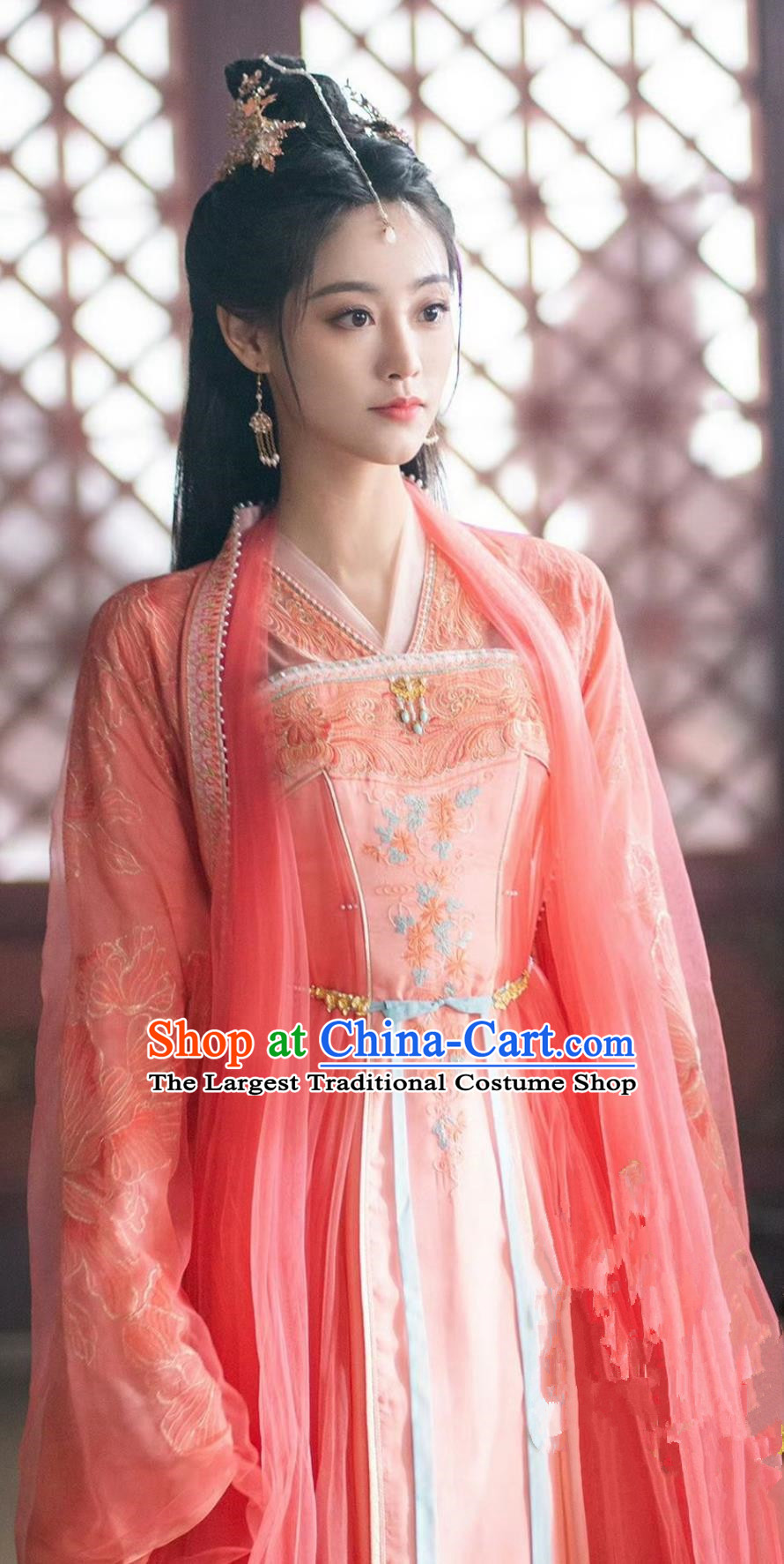 TV Series Fateful Love Princess Han Zi Qing Dress Chinese Ancient Noble Woman Costume Traditional Hanfu Clothing
