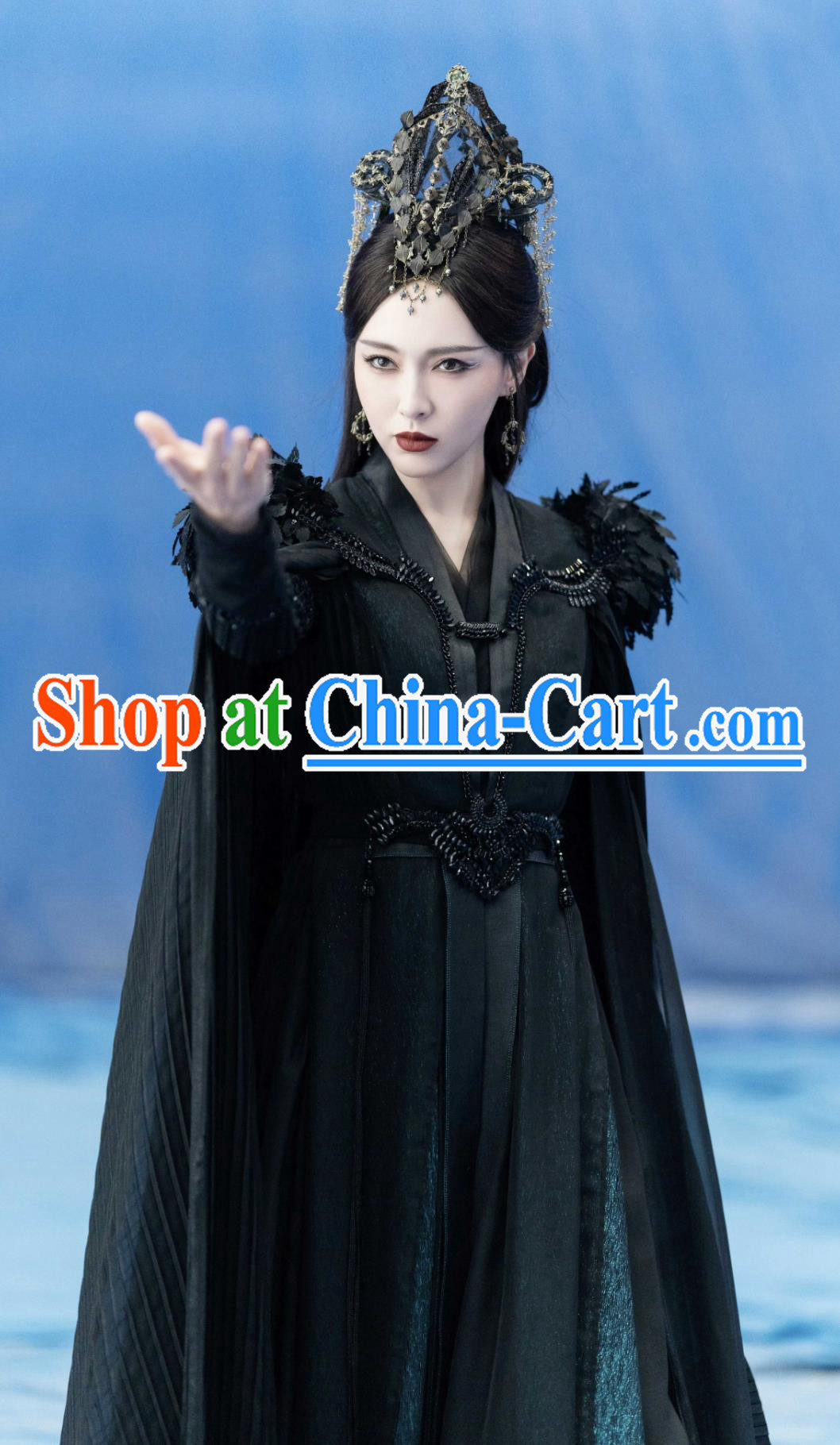 TV Series A Moment But Forever Goddess Wu Shuang Black Costume Ancient Chinese Drama Queen Dress Traditional Clothing