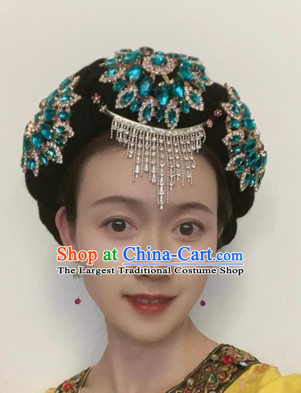 Yunnan Lijiang Naxi Headwear Ethnic Minority Performance Accessories Hair Hoop