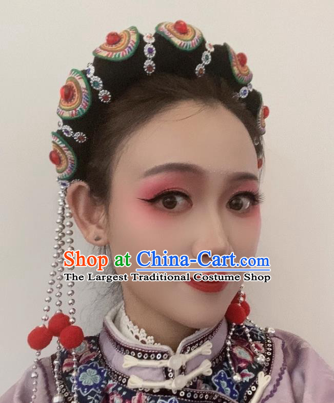 Chinese Minority Nationality Performance Accessories Ethnic Hair Hoop Yunnan Lijiang Naxi Headwear