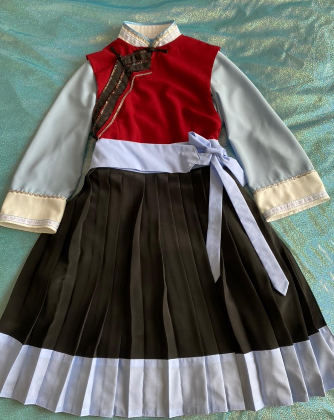 Yunnan Lijiang Ethnic Costume Chinese Naxi Minority Dress Outfit