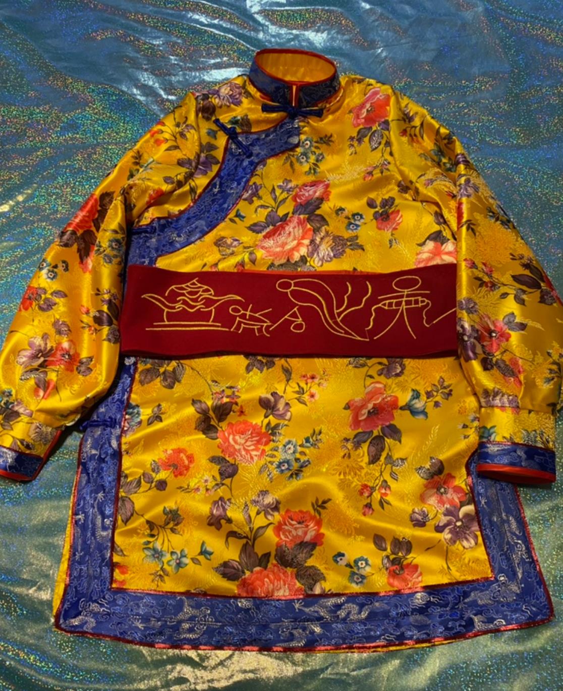 Yunnan Lijiang Ethnic Costume Chinese Naxi Minority Mosuo Robe for Men