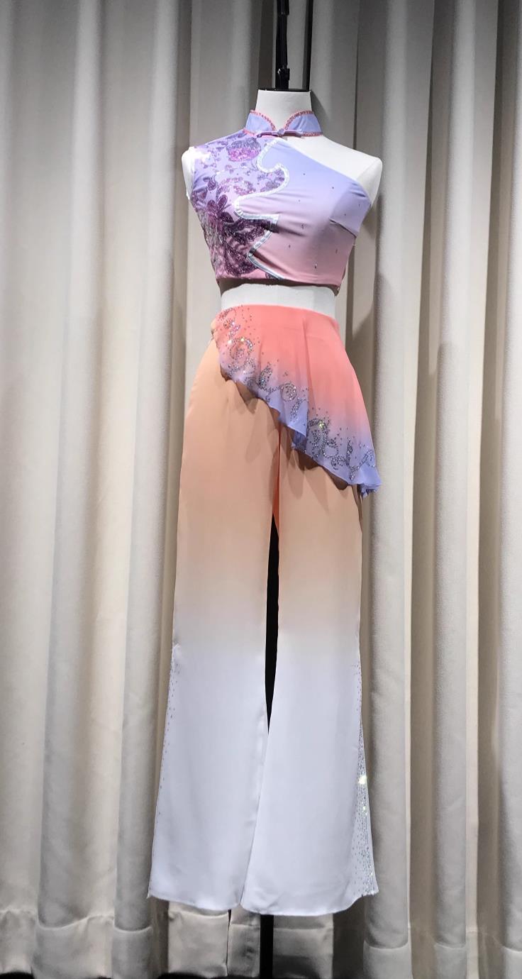 Qian Drum Ensemble Spring Of Yimeng Spring Play Chinese Classical Dance Costume Stage Performance Outfit