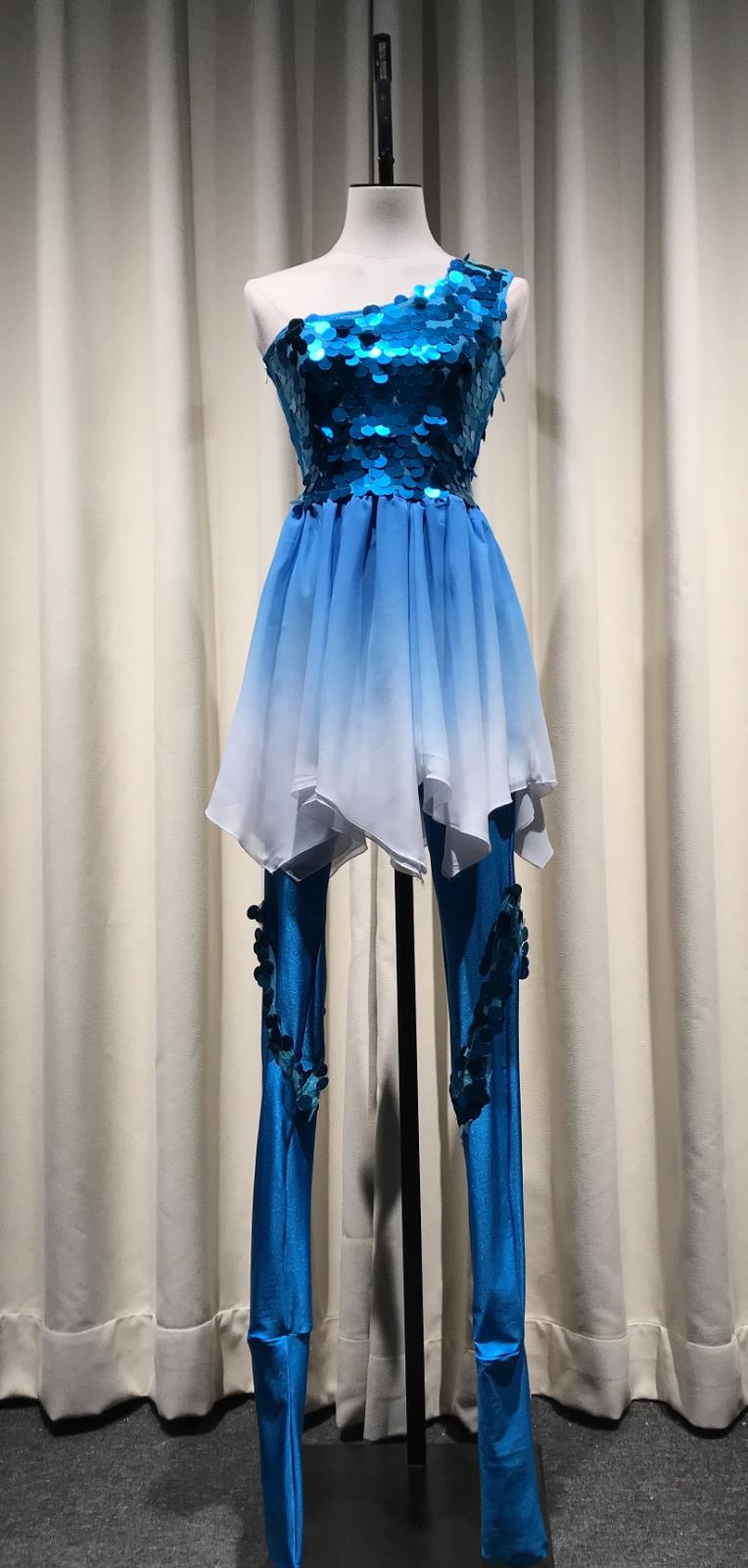 Jiji Fish Leaping Dance Dai Ethnic Performance Costume Fish Joy Song Mermaid Dress Women Stage Outfit