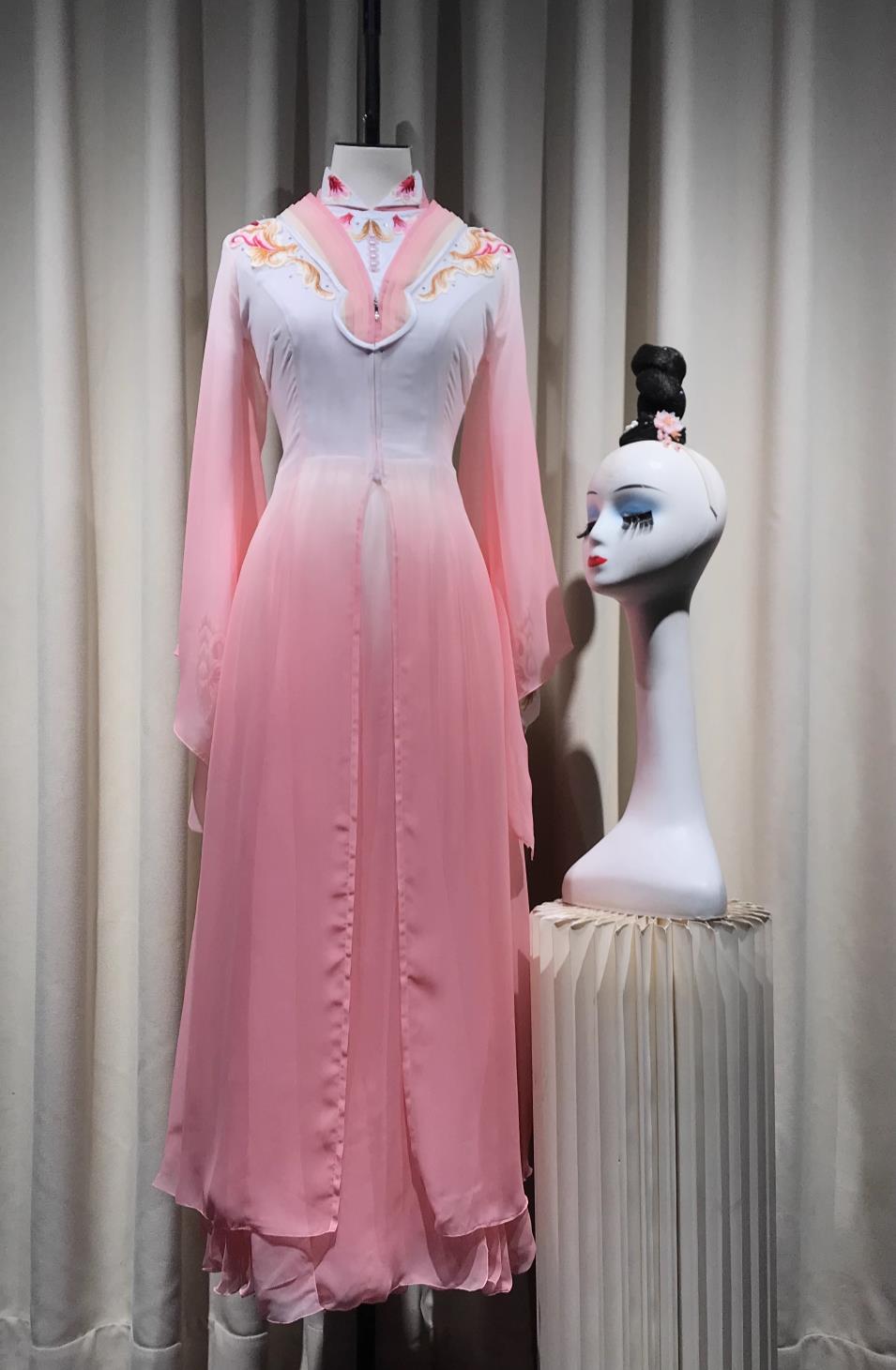 Chinese Lotus Award Classical Dance Dress Group Performance Outfit Jiangnan Memory Dance Costume