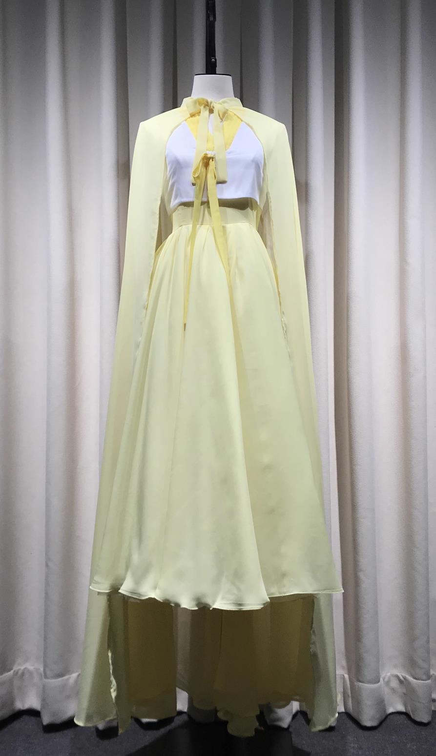 Yellow Guyu Dance Group Dance Clothing 12th Lotus Award Korean Ethnic Women Group Dance Performance Costume