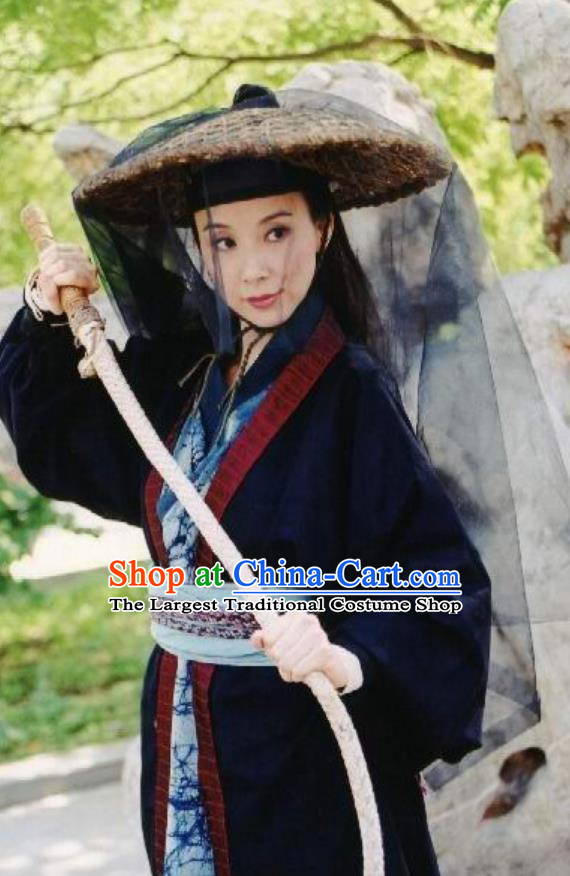 Xia Gu Dan Xin Xiao Qiang Shi Hongying Clothing Film Ancient Swordswoman Costume Traditional Hanfu Xuxia Outfit