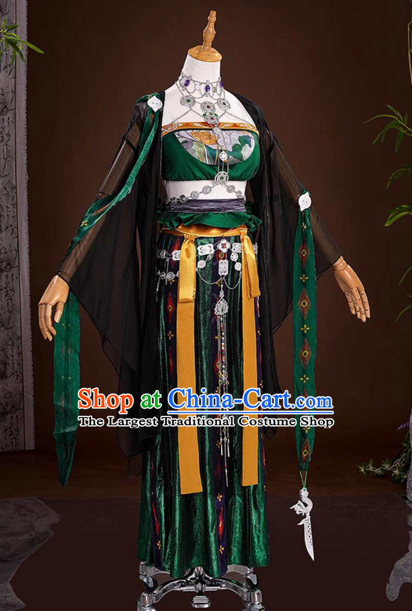 YanYun Sixteen Tones Cosplay Costume Drunken Flower Shadow Pear Garden Dress Wuxia Cosplay Female Outfit Clothing