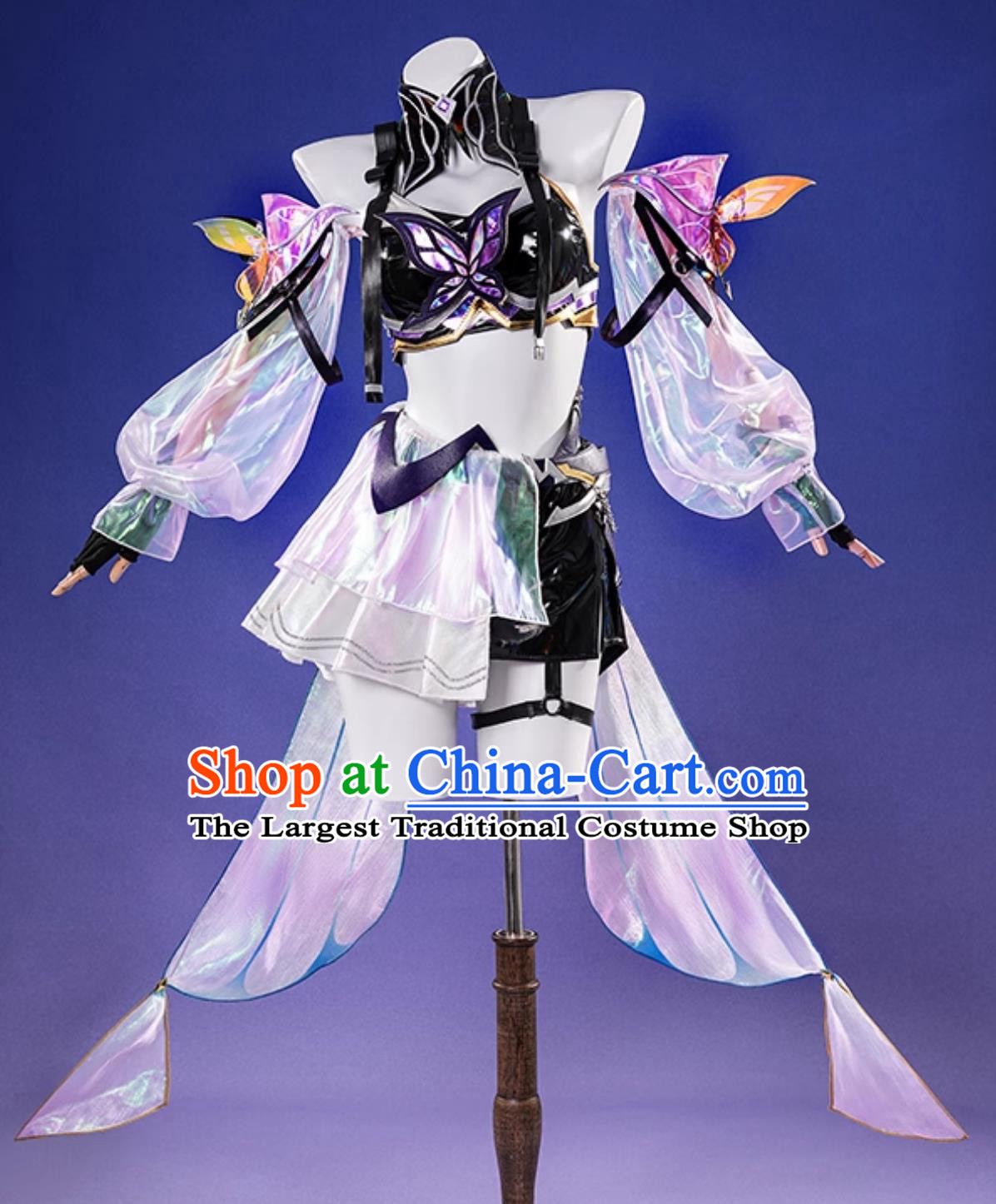 Honor Of Kings Akhe Butterfly Dance Cosplay Costume Game Fairy Dress Origin Dream Series Cosplay Outfit