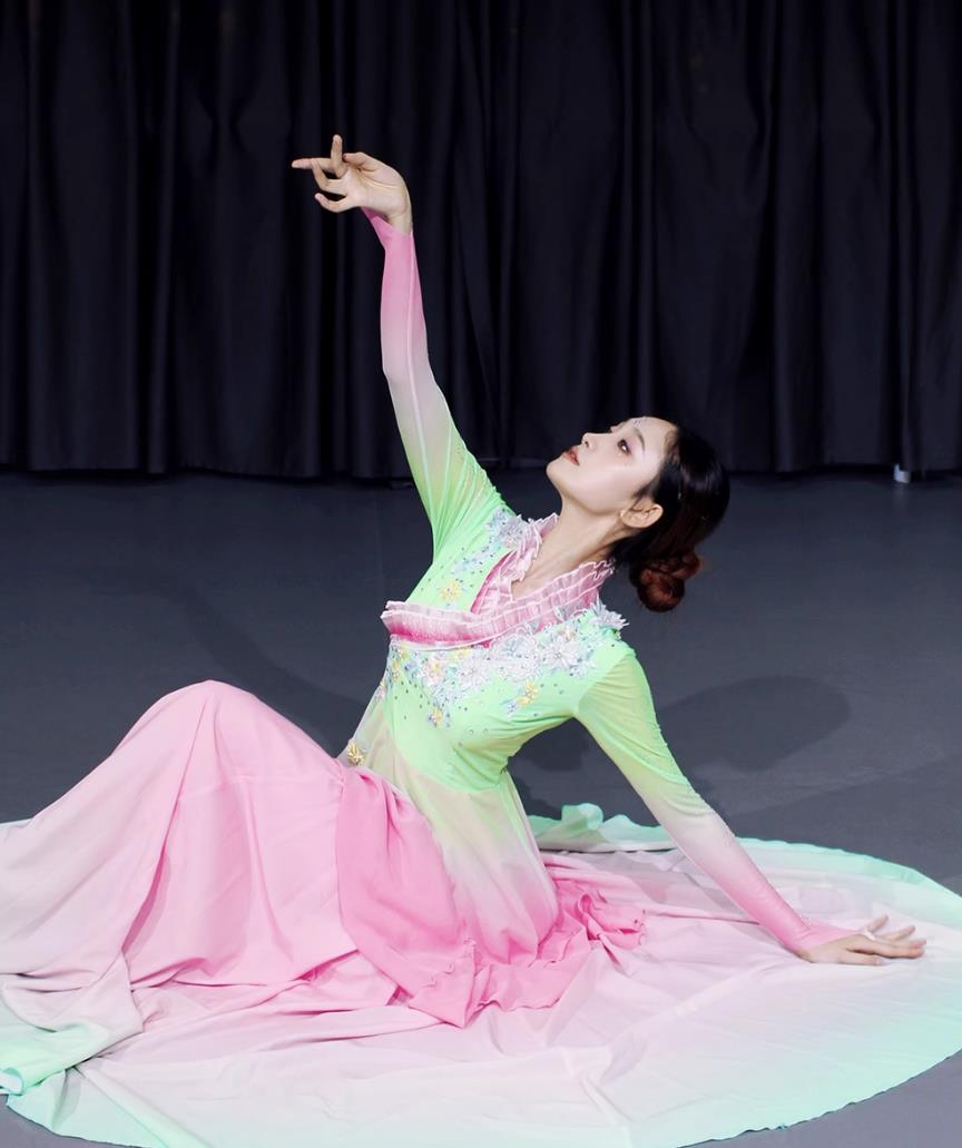 Chinese Han Tang Classical Dance Costume Solo Dance Art Exam Performance Outfit