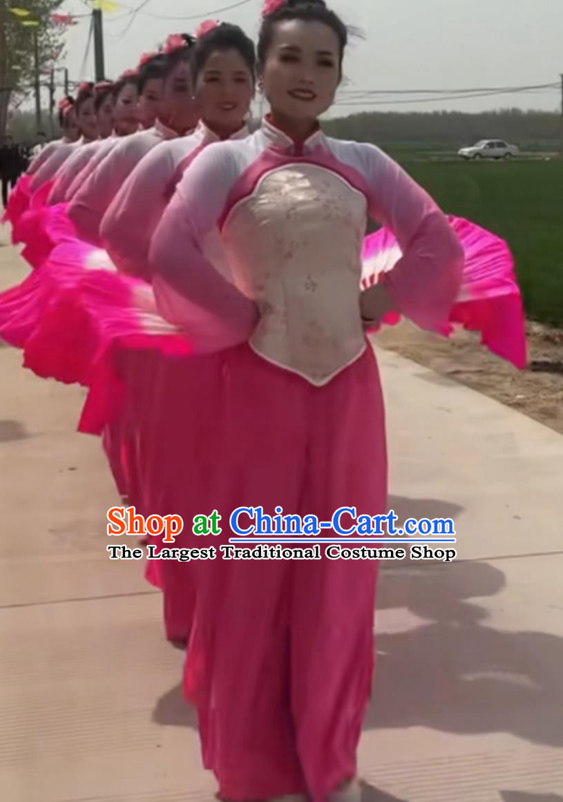 Yangge Team Yangko Costume Festive Event Opening Ceremony Group Women Performance Outfit Chinese Dance Attire