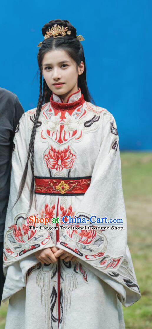 Ancient Ethnic Princess Dress Chinese Drama The Legend of Zang Hai Xiang An Tu Replica Clothing