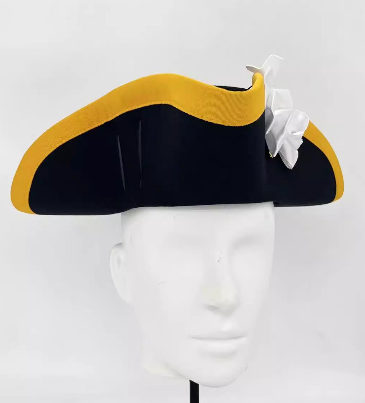 18th Century French Kingdom Infantry Tricorne Hat Replica European King Headwear