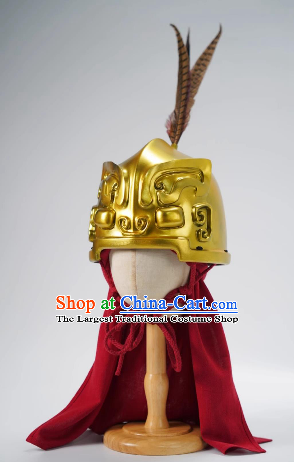 Chinese Armor Shang Dynasty Helmet Handmade Resin Material Helmet