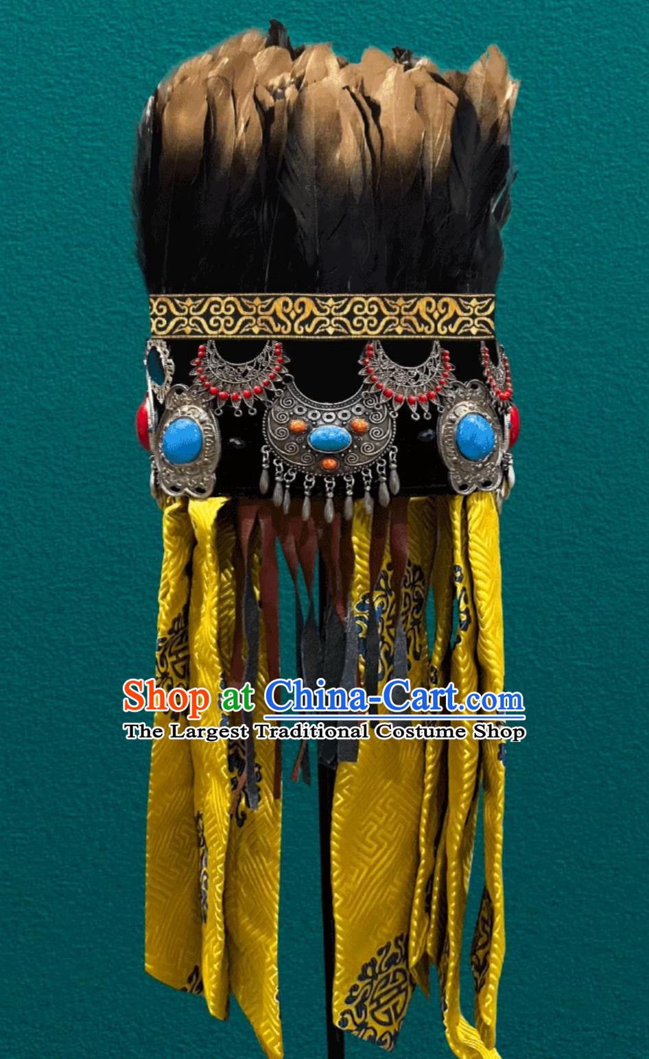 Mongolian Traditional Performance Hat Blessing Ceremony Shaman Hat