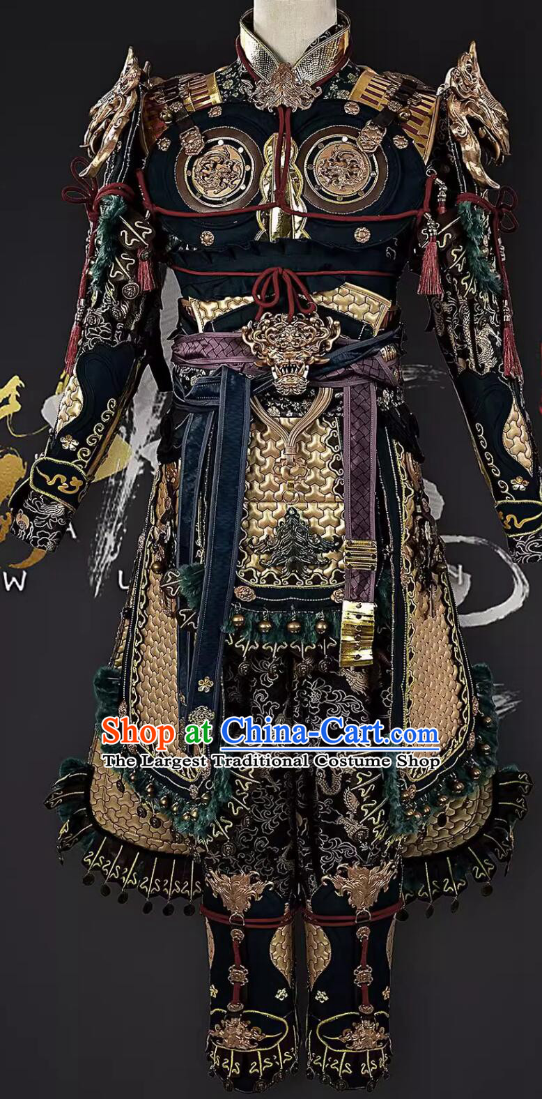 Black Myth Wukong Cosplay Costume Game Anime Cosplay Armor Outfit Chinese Style Armor Cosplay Full Set