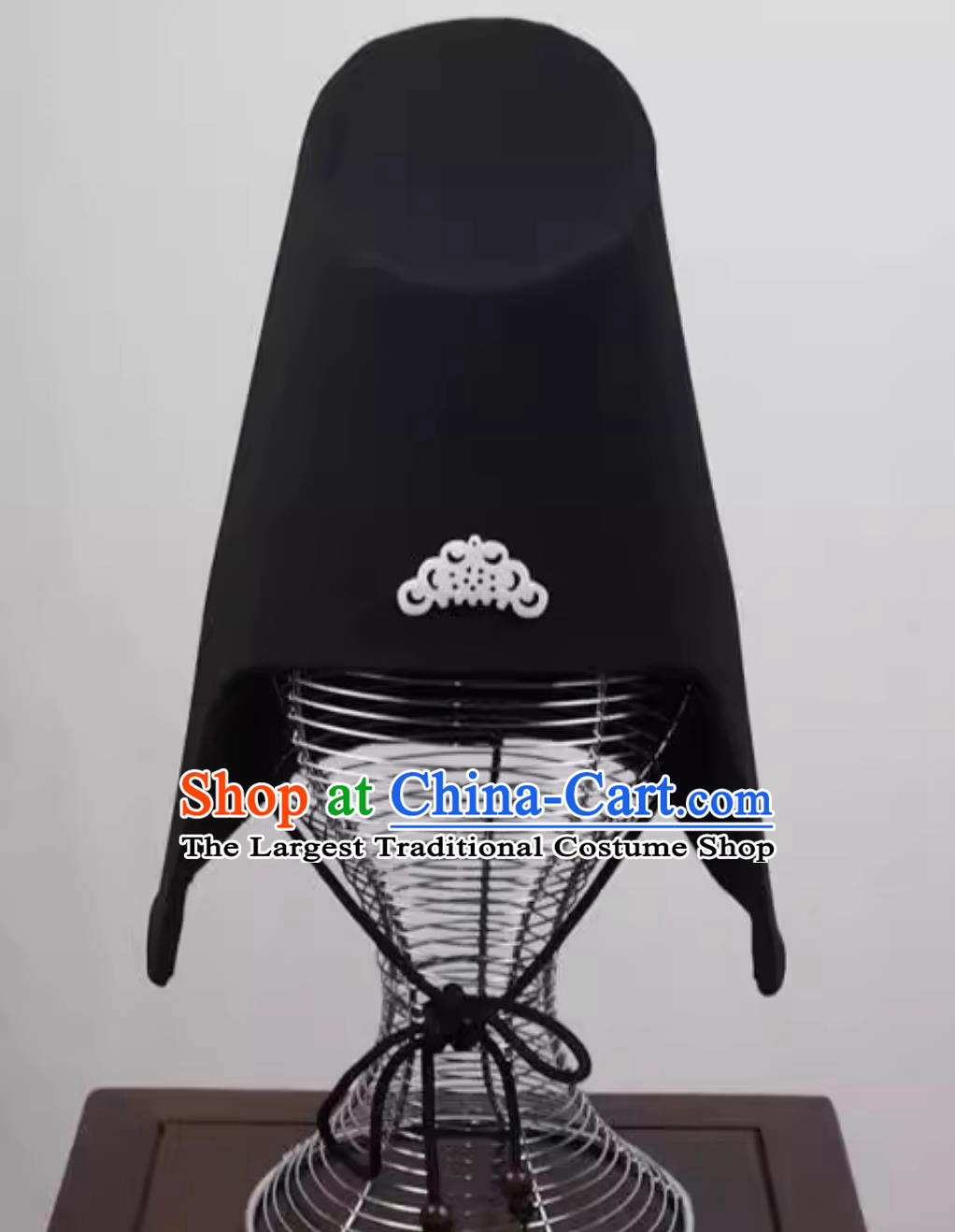 Handmade Stage Performance Headpiece Qin Dynasty Eunuch Hat Chinese Wei Jin Dynasties Servant Crown