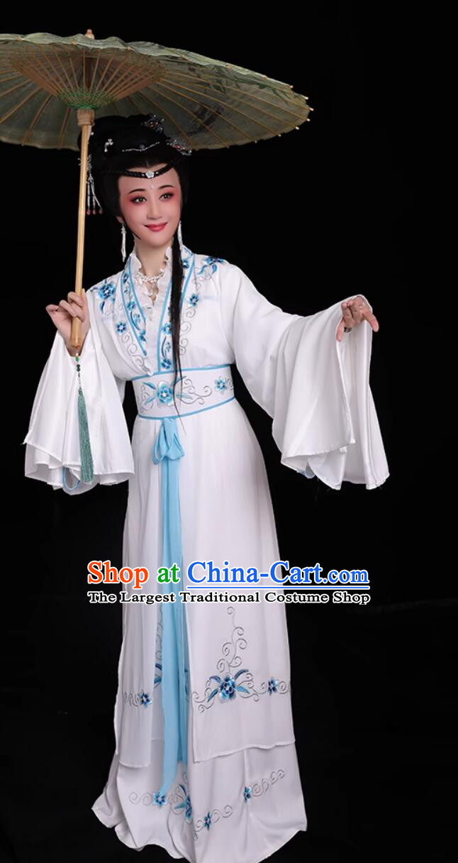 Yue Opera Huadan Costume Legend Of White Snake Broken Bridge Bai Suzhen Performance Outfit Traditional Chinese Theater Dress