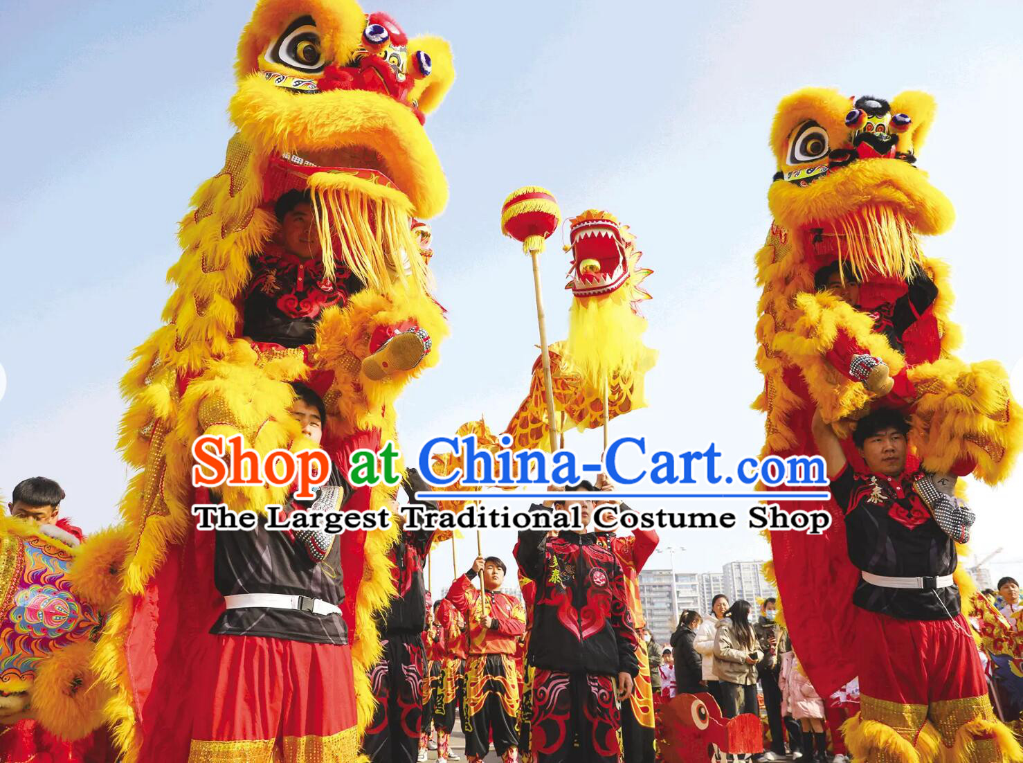 Masterpiece Craftsmanship: China-Cart Lion & Dragon Dance Costumes and Traditional Crafts