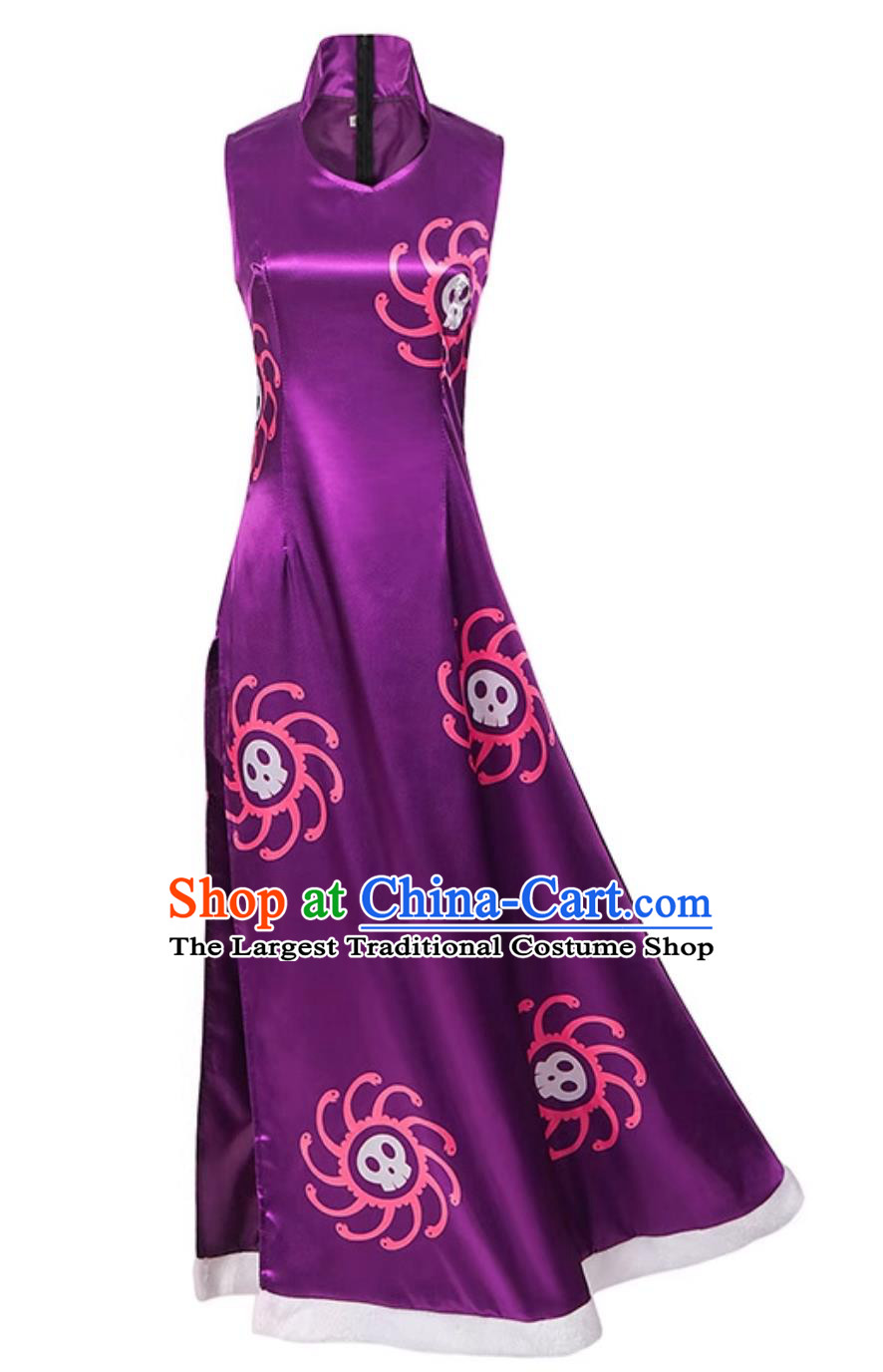 Cheongsam Cosplay Costume Anime Character Womens Qipao Halloween Performance Clothing