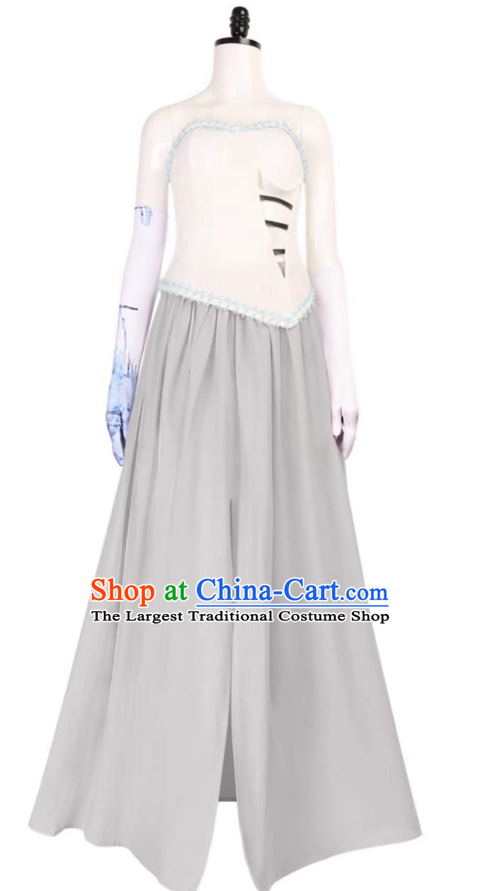 Halloween Ghost Bride Cosplay Costume Wedding Dress Party Outfit