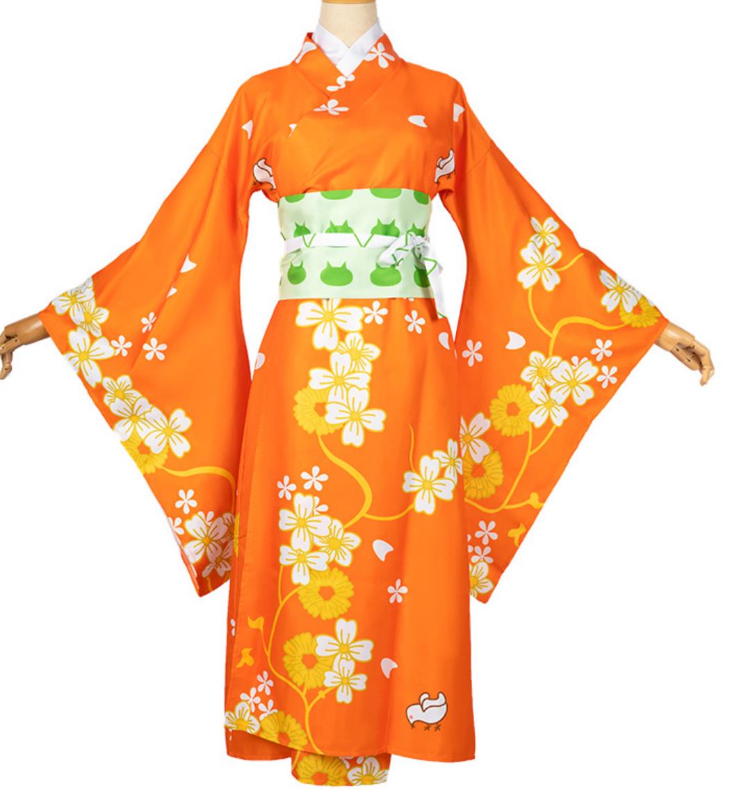 New Danganronpa Cosplay Costume Hiyoko Saionji Cosplay Kimono Halloween Performance Anime Clothing